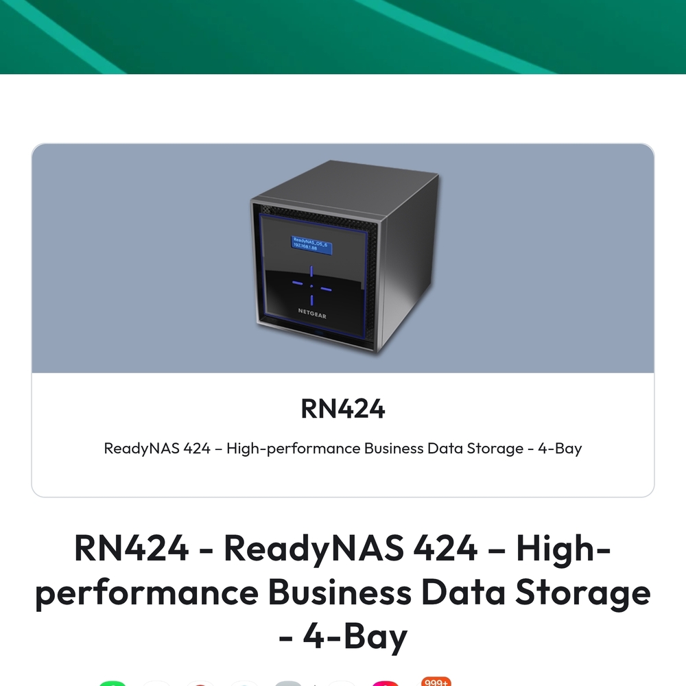Netgear ReadyNAS 424 High-Performance Storage